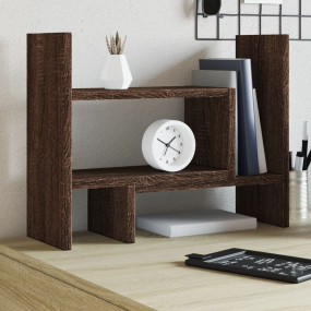 Desk Organizer Brown Oak 15.2x6.7x15.4" Engineered wood