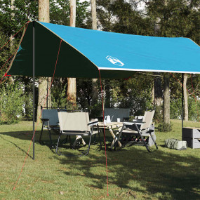 Camping Tarp Blue 181.1x120.1x82.7" Waterproof