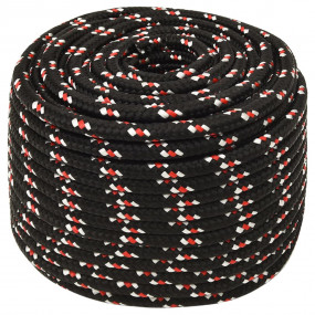 Boat Rope Black 0.55 " 82.0 ' Polypropylene
