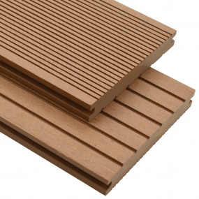 WPC Solid Decking Boards with Accessories 98.4 ' 7.2 ' ...