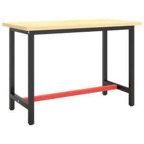 Work Bench Frame Matte Black and Matte Red 43.3"x19.7"x...