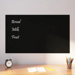 Wall-mounted Magnetic Board Black 39.4"x23.6"Tempered G...