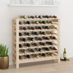 Wine Rack 43.1x11.8x42.3" Solid Wood Pine