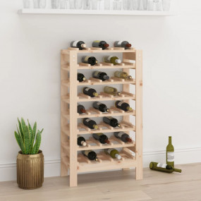 Wine Rack 24.2x11.8x42.3" Solid Wood Pine
