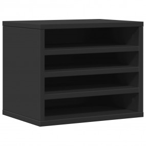 Desk Organizer Black 14.2x10.2x11.6" Engineered Wood
