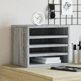 Desk Organizer Grey Sonoma 14.2x10.2x11.6" Engineered w...