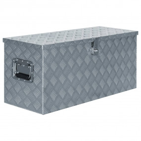 Aluminum Box 35.6"x13.8"x15.7" Silver