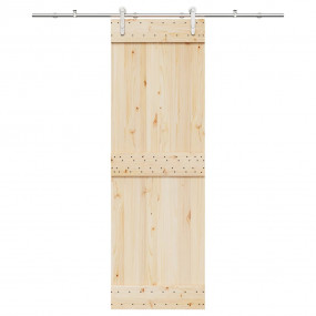 Sliding Door Hardware Kit 72.0 " Stainless Steel Silver