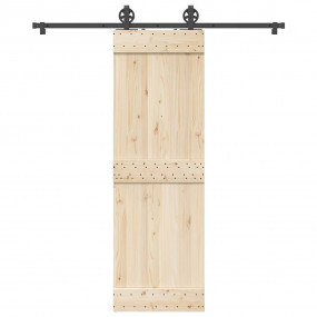 Sliding Door Hardware Kit 72.0 " Steel Black