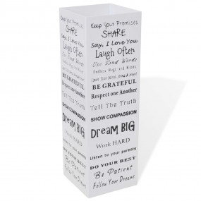 White Square Umbrella Stand Storage Holder Walking Stic...