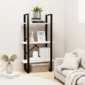 Storage Shelf White 23.6"x11.8"x41.3" Solid Wood Pine
