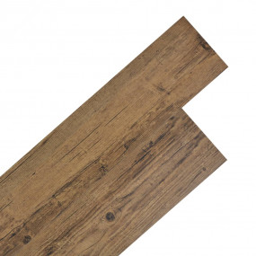 Self-adhesive PVC Flooring Planks 54 ft 0.08" Walnut Br...