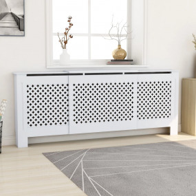 MDF Radiator Cover White 80.7"