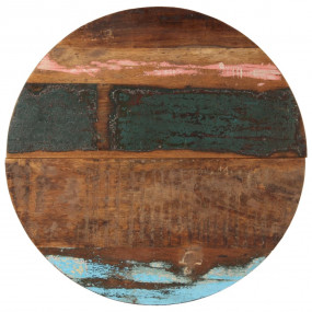Round Table Top 27.6" 0.98"-1.06" Solid Reclaimed Wood