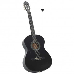 Classical Guitar for Beginner Black 4/4 39" Basswood