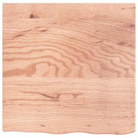 Bathroom Countertop Light Brown 23.6"x23.6"x0.8" Treate...