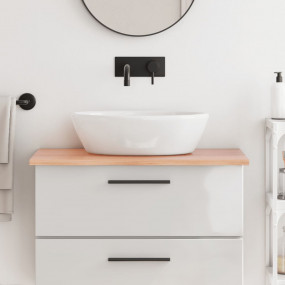 Bathroom Countertop Light Brown 31.5"x19.7"x0.8" Treate...