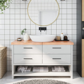 Bathroom Countertop Light Brown 55.1"x23.6"x(0.8"-2.4")...