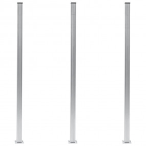 Fence Posts 3 pcs Aluminum 72.8"