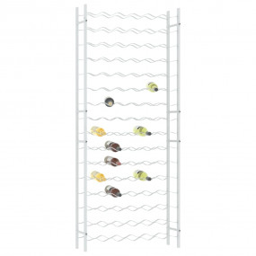 Wine Rack for 96 Bottles White Metal