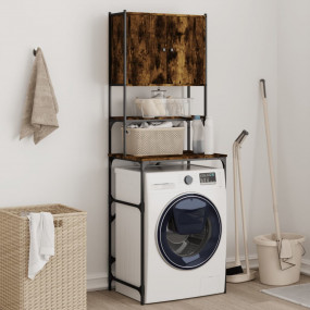 Washing Machine Cabinet Smoked Oak 26.8"x19.1"x76.4"
