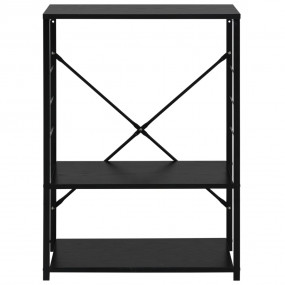 Microwave Cabinet Black 23.6"x15.6"x31.3" Engineered Wo...