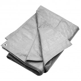 Tarpaulin 0.6 oz/ft 9.8'x16.4' Gray HDPE