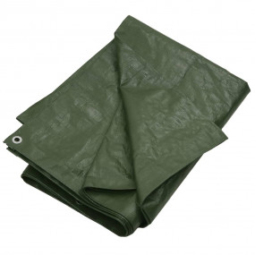 Tarpaulin 0.6 oz/ft 6.6'x9.8' Green HDPE
