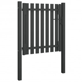 Garden Fence Gate Steel 3.3'x4.1' Anthracite
