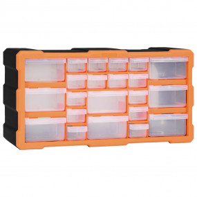 Multi-drawer Organizer with 22 Drawers 19.3"x6.3"x10"