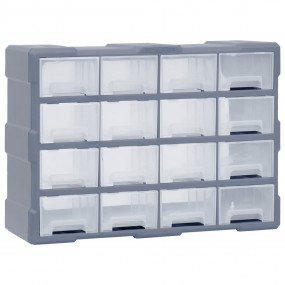 Multi-drawer Organizer with 16 Middle Drawers 20.5"x6.3...