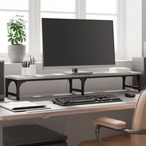 Monitor Stand Gray Sonoma 41.3"x9.1"x6.1" Engineered Wo...