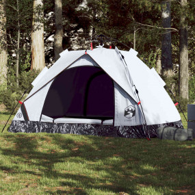 Camping Tent Dome 2-Person White Blackout Fabric Quick ...