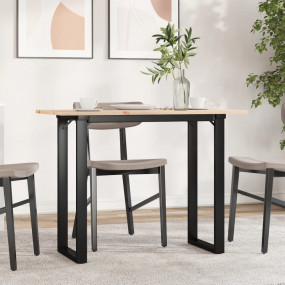 Dining Table O-Frame 39.4"x19.7"x29.5" Solid Wood Pine ...
