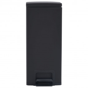 Dustbin with Pedal Anti-fingerprint 7.9 gal Black Stain...