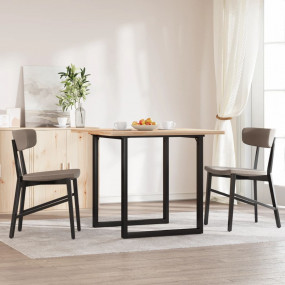 Dining Table Legs O-Frame 23.6"x23.6"x28.7" Steel