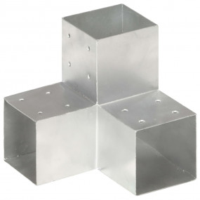 Post Connector Y Shape Galvanized Metal 3.98x3.98"