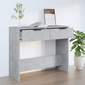 Console Table Concrete Grey 35.4x14.2x29.5" Engineered ...