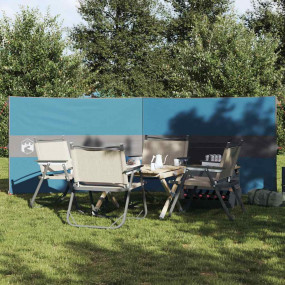 Camping Windbreak Blue 135.4x47.2" Waterproof