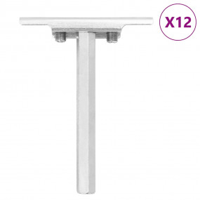 Floating Shelf Brackets 12pcs Invisible 0.47x3.94" Carb...