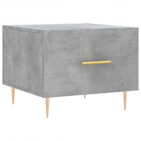 Coffee Table Concrete Grey 19.7x19.7x15.7" Engineered W...