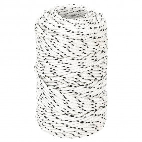 Braided Boat Rope White 0.08 "x328.1 ' Polyester