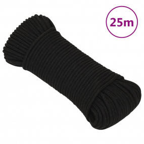 Work Rope Black 0.12 " 82.0 ' Polyester