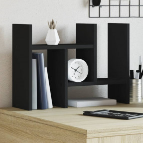 Desk Organizer Black 13.6x6.1x14.0" Engineered wood