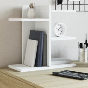 Desk Organizer White 16.5x8.5x16.5" Engineered wood