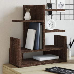 Desk Organizer Brown Oak 19.3x7.9x20.7" Engineered wood