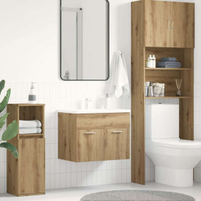 Bathroom Sink Cabinet Artisan Oak 23.6x15.2x18.1" Engin...