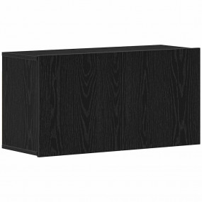 TV Cabinet Black Oak 31.5x11.8x16.1" Engineered Wood