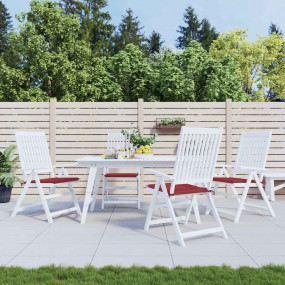 Patio Chair Cushions 4 pcs Wine Red 15.7x15.7x1.6" Oxfo...