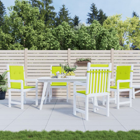 Patio Lowback Chair Cushions 4 pcs Bright Green 39.4x19...